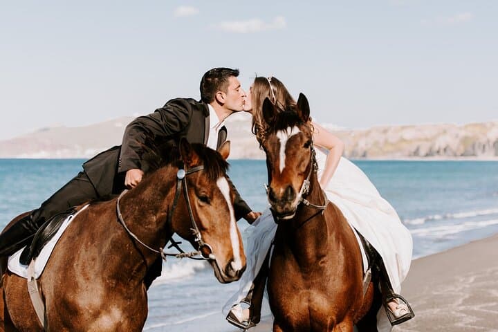 Private Horse Riding in Santorini — Volcanic Coast Ride from Vlychada photo 5