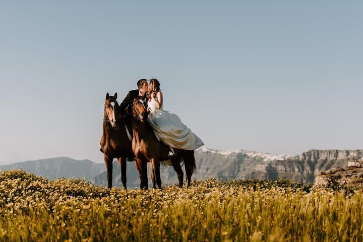 Private Horse Riding in Santorini — Volcanic Coast Ride from Vlychada photo 6