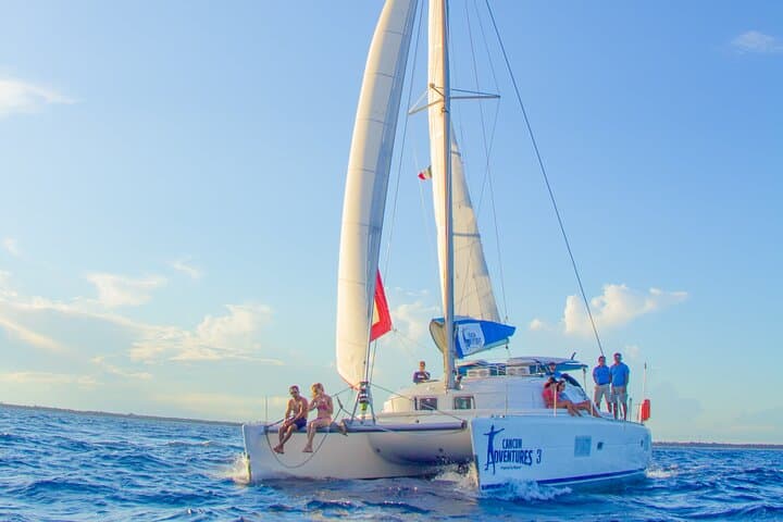Luxury Catamaran to Isla Mujeres: Snorkel, Lunch & Open Bar