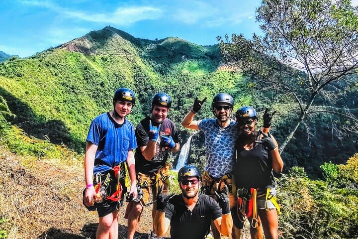 Medellín Mountain Zipline: 800m Canopy Over Waterfalls and Coffee photo 3