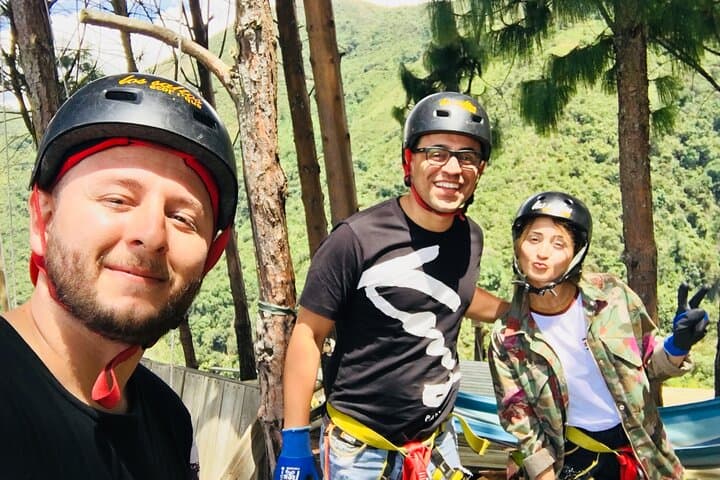 Medellín Mountain Zipline: 800m Canopy Over Waterfalls and Coffee photo 5
