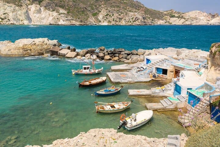Sailing Milos: Kleftiko Caves, Poliegos Blue Lagoon & Pollonia Day Cruise