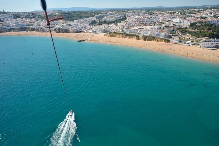 Parasailing Albufeira Marina: 80m Coastal Flight & Boat Experience photo 5