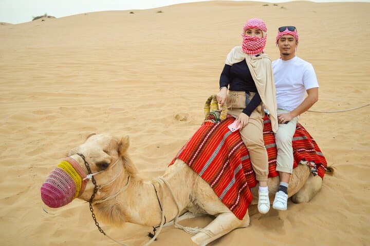 Morning Camel Safari in Lahbab Desert with Arabic Breakfast