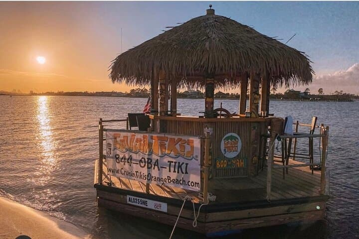 Sunset Tiki Cruise in Orange Beach: 90-Minute Floating Bar on Perdido Pass