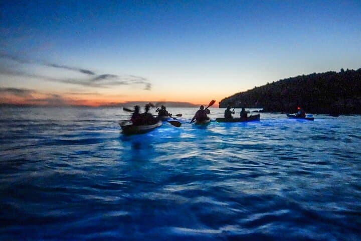 Night Glow Kayaking in Pula — Illuminated Sea Kayak Tour Under the Stars photo 5