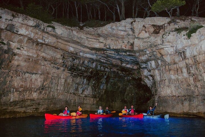 Night Glow Kayaking in Pula — Illuminated Sea Kayak Tour Under the Stars photo 6