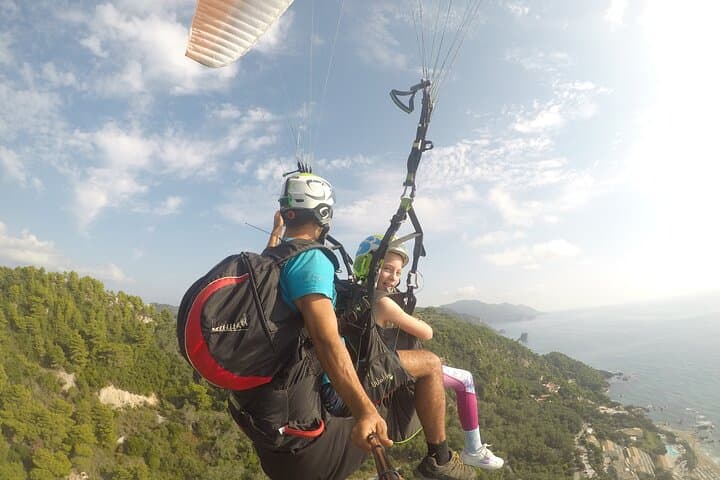 Tandem Paragliding Over Corfu’s West Coast — 15-Minute Coastal Flight photo 3