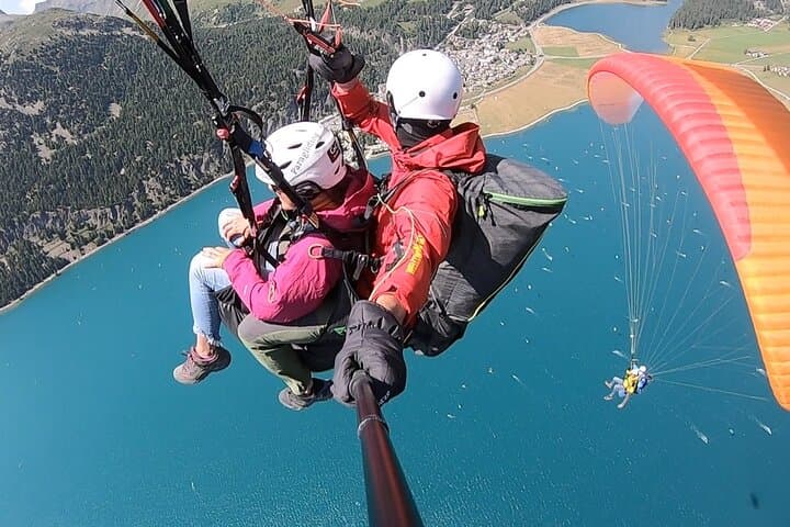 Tandem Paragliding Over Engadin Valley: St. Moritz Scenic Flight photo 3