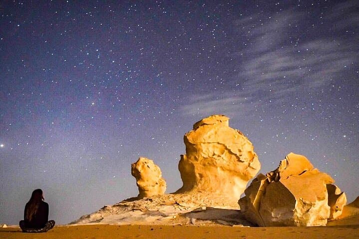 White Desert Overnight Tour — Sleep Beneath Egypt's Lunar Chalk Formations photo 3