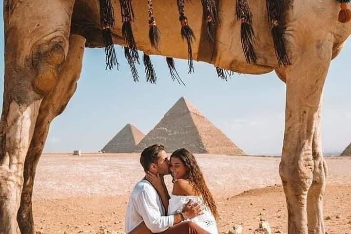 Sunset Camel Ride at the Giza Pyramids with BBQ Dinner photo 4