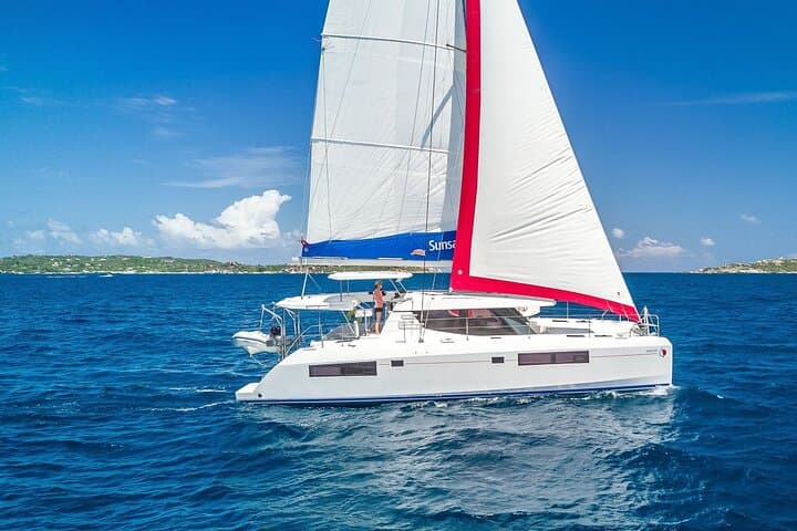 Private Catamaran Cruise from Nikiti: Kalogria, Kelifos & Agios Georgios