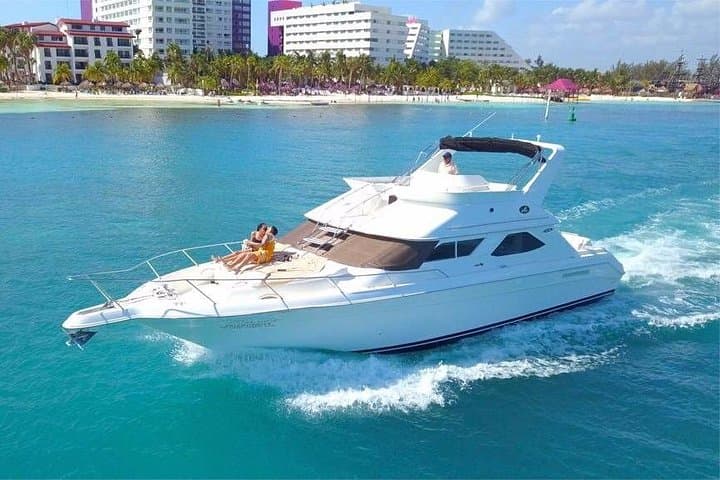 Private 46ft Yacht Rental in Cancun: Isla Mujeres & Sunset Cruises photo 1