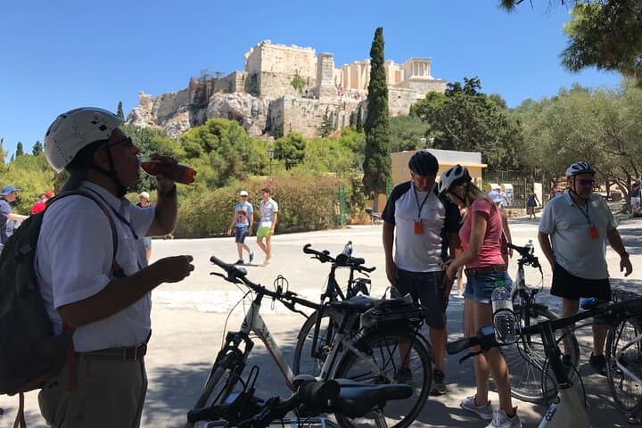 Athens by E-Bike: Acropolis Views, Plaka Streets & Cruise Transfers