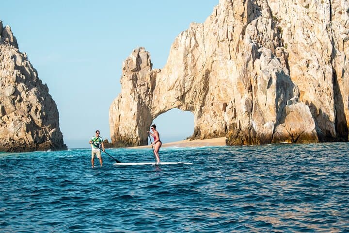 Sunrise Paddleboarding at Land's End: Arch of Cabo, Pelican Rock & Lovers Beach