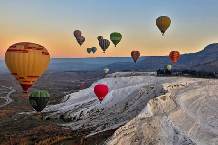 Sunrise Over Pamukkale: Hot Air Balloon Flight Above the Travertines photo 5