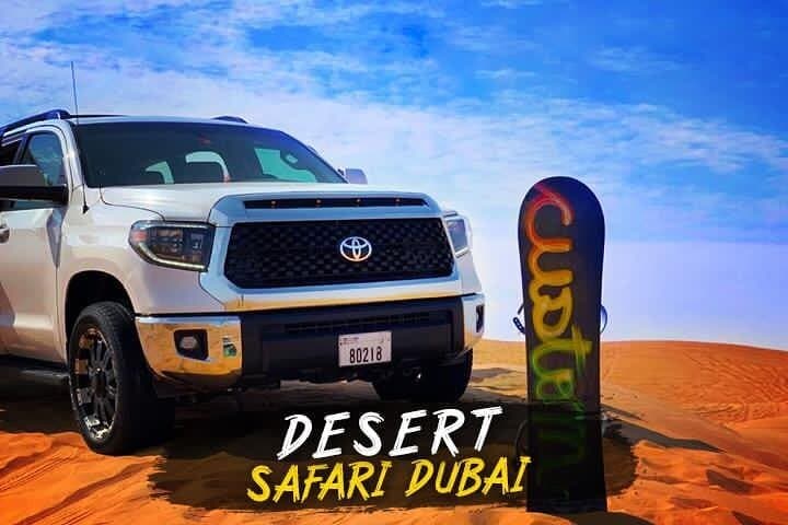 Dubai VIP Desert Safari: Red Dunes Dune Bashing, Sandboarding & BBQ Camp