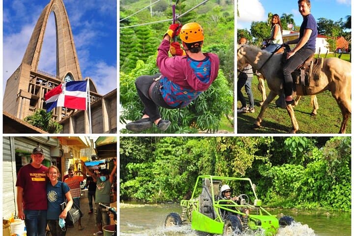 Full-Day Punta Cana Safari: Horseback, Zipline & Dune Buggy Adventure
