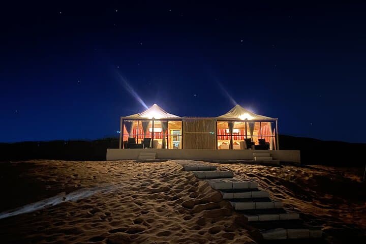 Overnight Desert Camping in Ras Al Khaimah — Premium Tent Safari Under the Stars