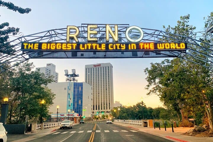 Downtown Reno Pedicab Tour — Truckee River, Murals & Reno Arches