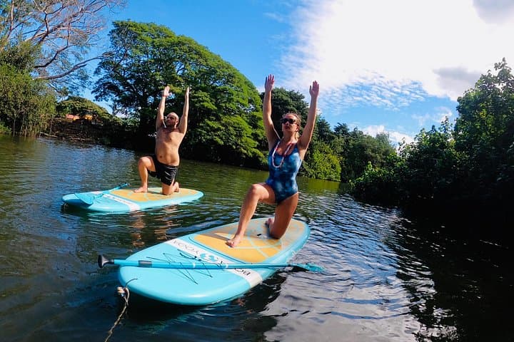 Stand-Up Paddle Yoga on Oahu's North Shore: Mindful SUP in Haleiwa Bay photo 2