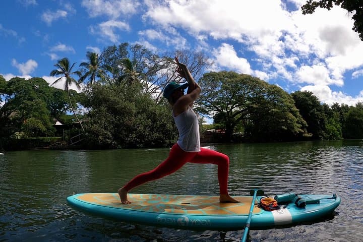 Stand-Up Paddle Yoga on Oahu's North Shore: Mindful SUP in Haleiwa Bay photo 4