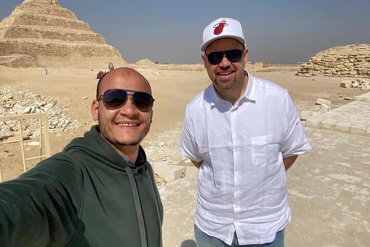 Private Giza Pyramids and Saqqara Day Tour from Cairo — Sphinx, Step Pyramid & Memphis photo 6