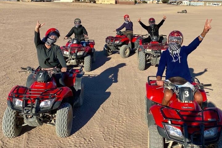 Hurghada Desert Quad Bike Safari, Camel Ride & Bedouin Sunset Dinner