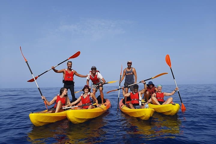 Sunset Kayak Tour in Los Cristianos — Dolphins, Palmar Cave & Guaza Cliffs