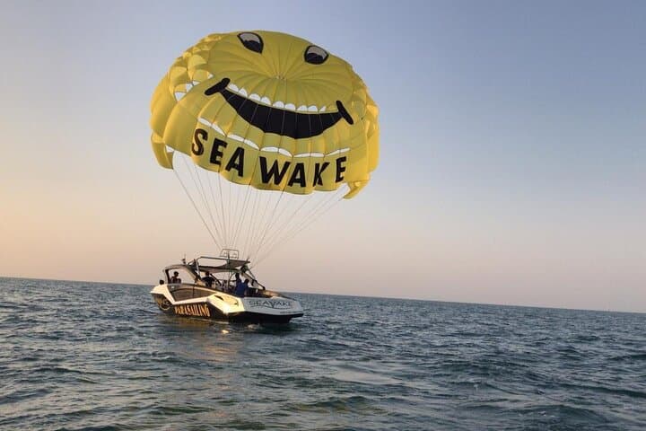 Soar Over Jumeirah Beach: Parasailing Above Palm Jumeirah & Dubai Marina photo 2