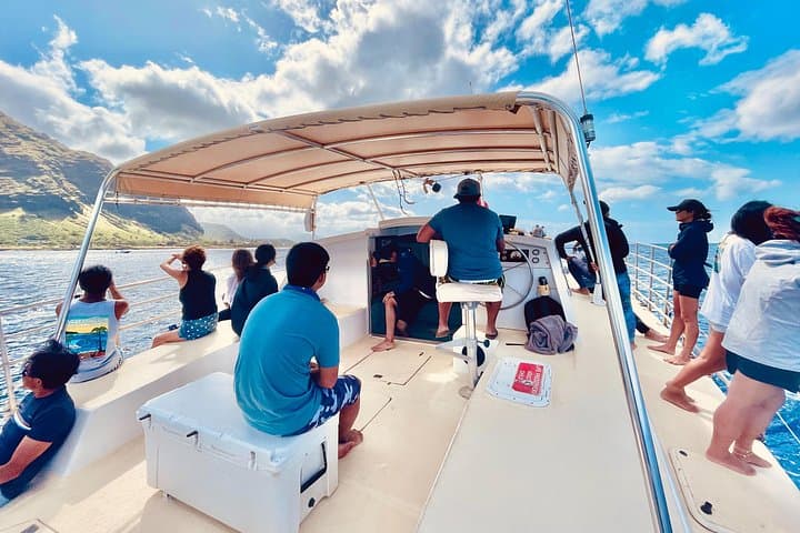 Private West Oahu Dolphin Swim Cruise — Catamaran Dolphin Watching & Snorkel photo 6