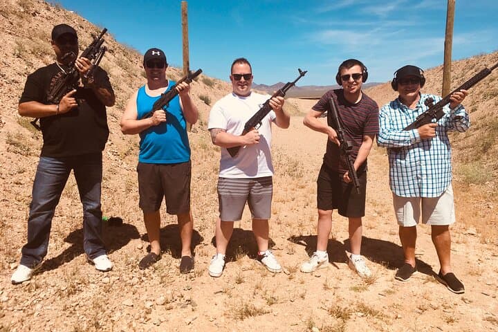 Las Vegas Desert Machine Gun Shooting Adventure: 3-Gun Full-Auto Experience