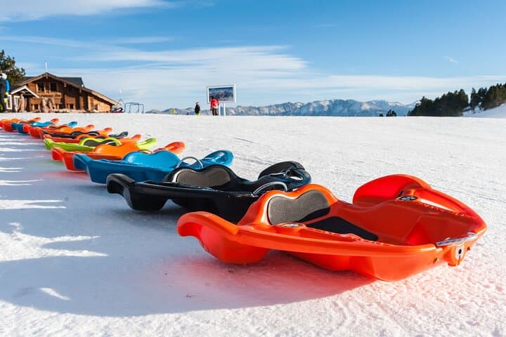 5km Luge Descent at Les Angles — Gondola & Snake Slides Experience