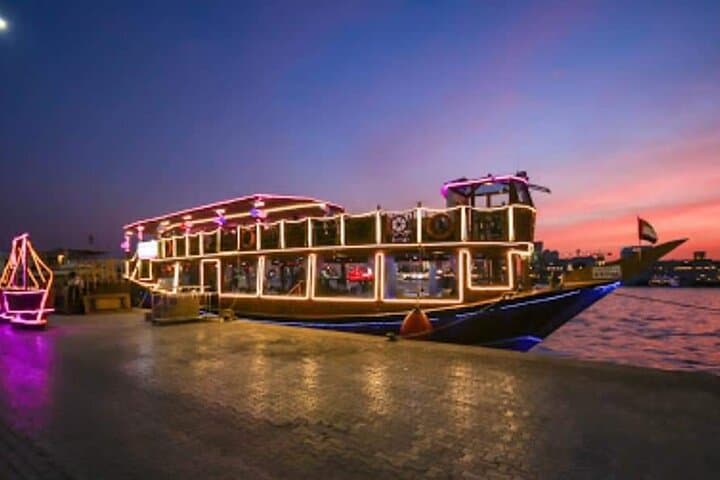 Moonlit Dhow Cruise Dinner on Dubai Creek: Skyline Views & Arabic Entertainment photo 4