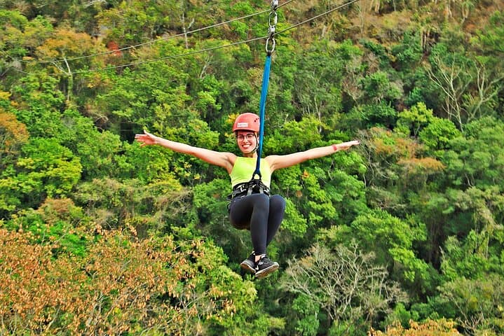 Zipline Mega Tour Brotas: 120m Canopy Flight & Cristal Waterfall Trail photo 4