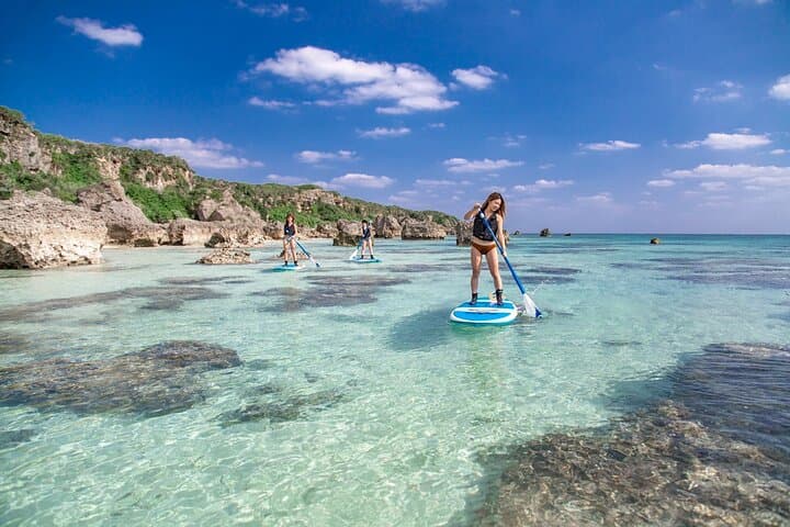 Miyakojima SUP, Pumpkin Limestone Cave Canoe & Cliff Jump — One-Day Water Adventure photo 2