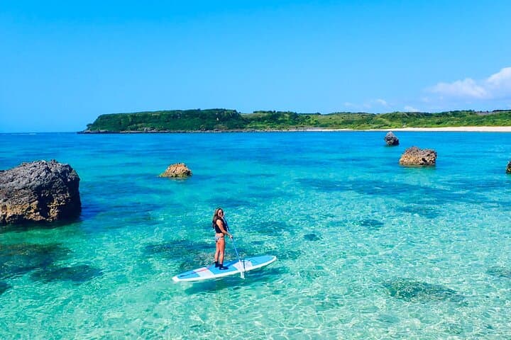 Miyakojima SUP, Pumpkin Limestone Cave Canoe & Cliff Jump — One-Day Water Adventure photo 4