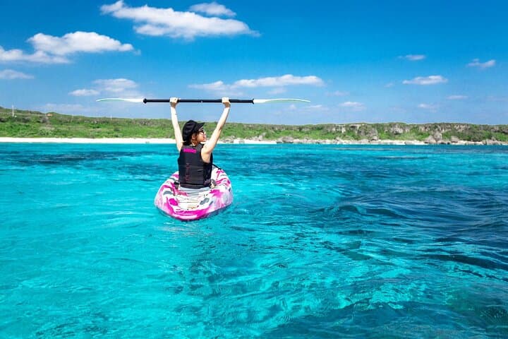 Miyakojima SUP, Pumpkin Limestone Cave Canoe & Cliff Jump — One-Day Water Adventure photo 5
