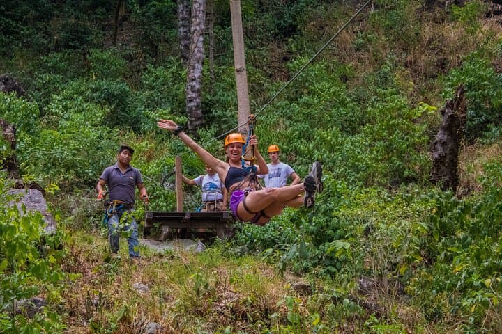San Juan Lachao Zipline, Waterfall & Hiking Adventure — Zip Lines up to 600m