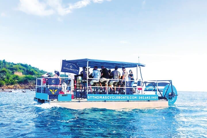 St. Thomas Cycleboats to Honeymoon Beach — Water Island Party & Swim Trip photo 4