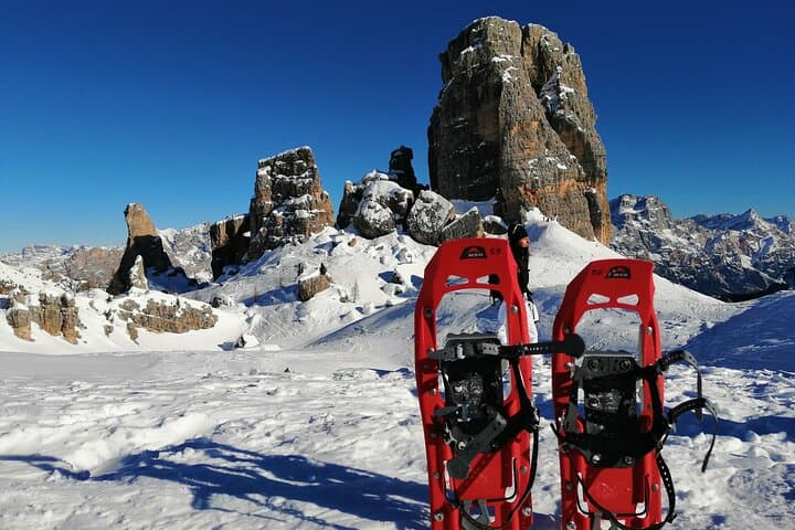 Snowshoe to the Cinque Torri: Guided Winter Hike in the Dolomites