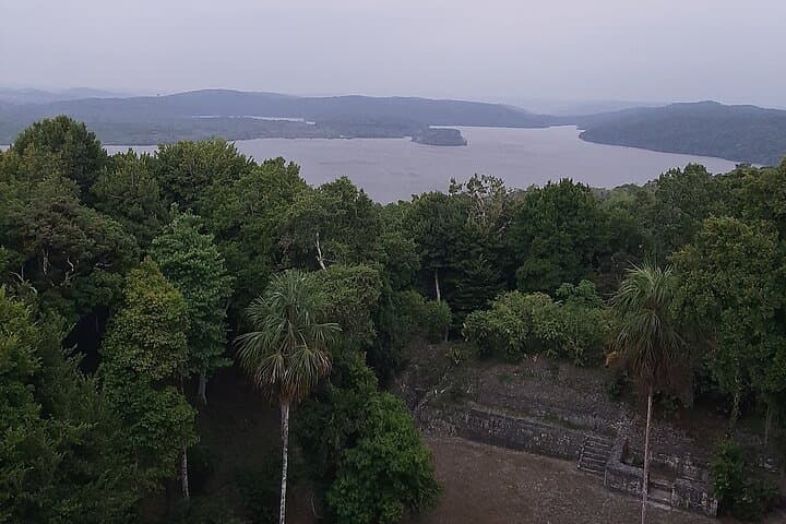 Yaxha and Topoxte Jungle Trek: Boat Ride, Jungle Hike & Classic Maya Ruins from Flores