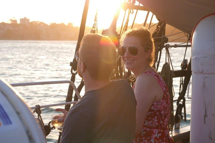 Sydney Harbour Tall Ship Wine & Canapés Evening Cruise: Sunset Sails & Harbour Views photo 6