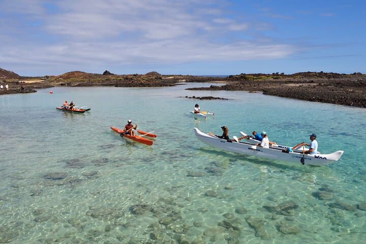 Hawaiian Canoe to Lobos Island — Corralejo Pirogue, Snorkel & Culture