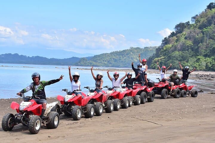 Zipline and ATV Combo from San José: Canopy Tour to Waterfall & Beach photo 3