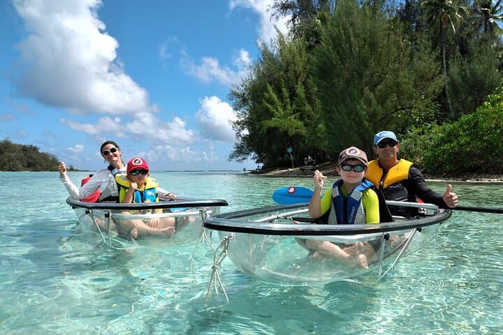 Transparent Kayak Eco-Excursion: Moorea Lagoon Afternoon with Turtles & Coral