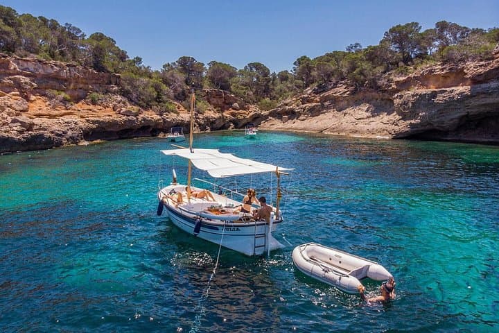 Hidden Coves and Sunset Snorkel: Private 4-Hour Mediterranean Boat Tour in Ibiza photo 4