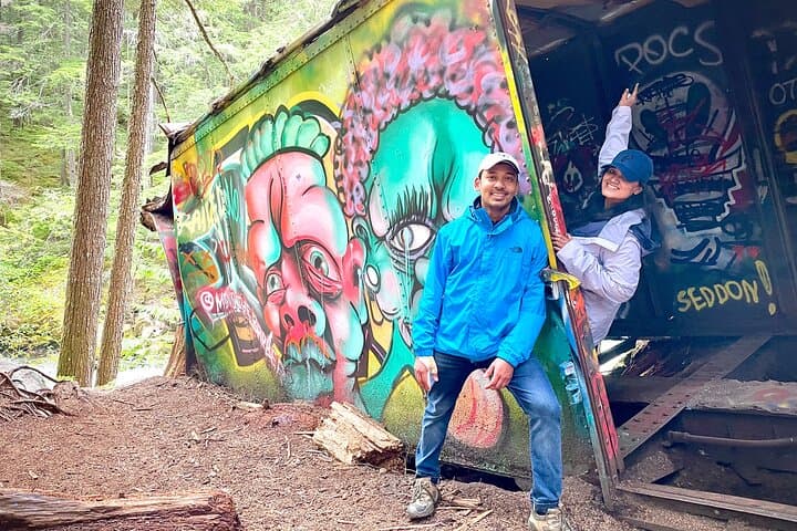 Whistler Train Wreck Hike: Suspension Bridge, Hidden Waterfall & Cheakamus River Walk