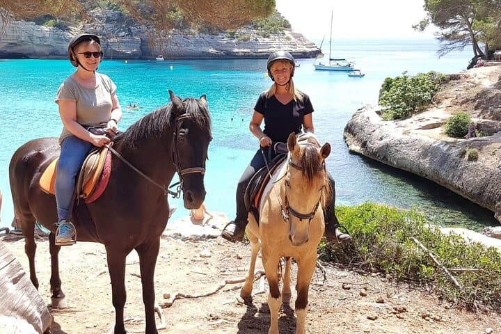 Horseback Riding to Cala Mitjana: Beginner-Friendly Ride on Menorca's South Coast