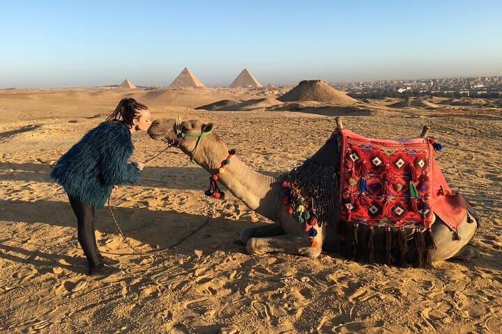 Half-Day Giza Pyramids & Sphinx Tour with Camel Ride and Private Transfer